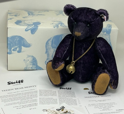 Steiff monty teddy bear - steiff,