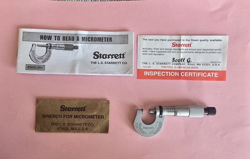 Starrett micrometer no - l.,