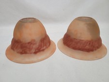 2 Lamp Shades Frosted Glass