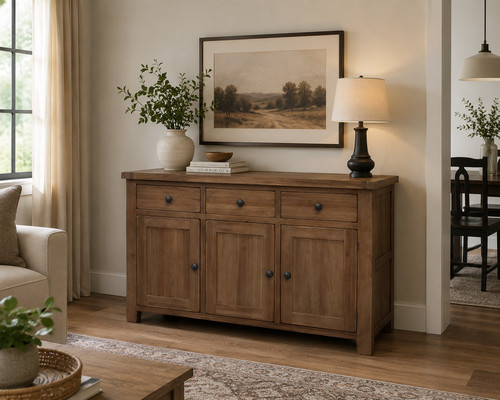 Solid rustic oak - rustic, large