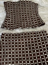 ZARA 2 PIECE SET BROWN MIRROR