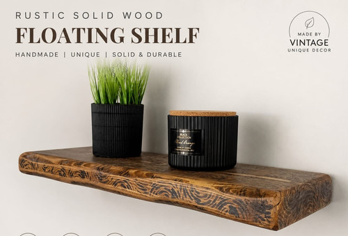 Chunky rustic floating wall - chunky,