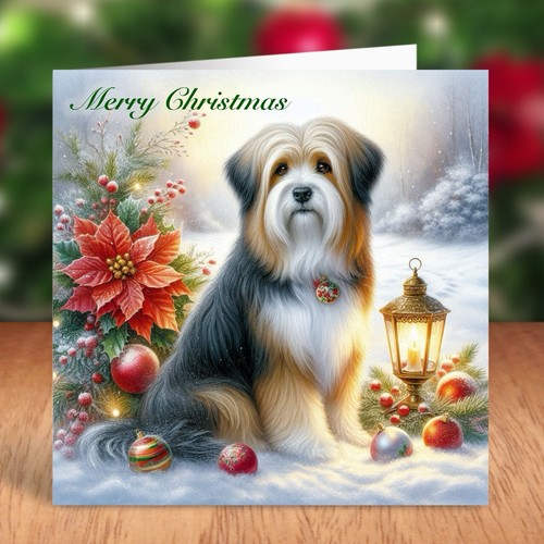 Tibetan terrier dog - dog, christmas