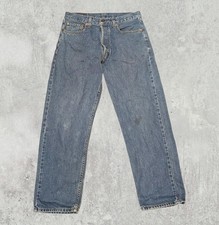 Levi's Men's Orange Tab Straight Jeans - Blue - Size 32W 30L