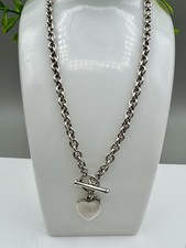 Vintage Hallmarked Heavy Sterling Silver Belcher T-bar Choker/Chain 37.1g