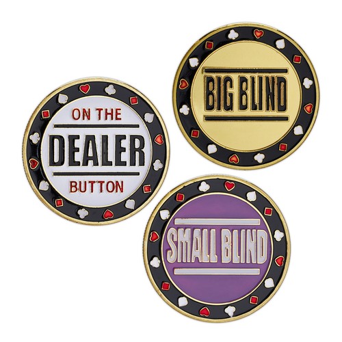 Poker buttons set casino - buttons,