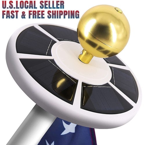 Solar powered flag pole - solar,