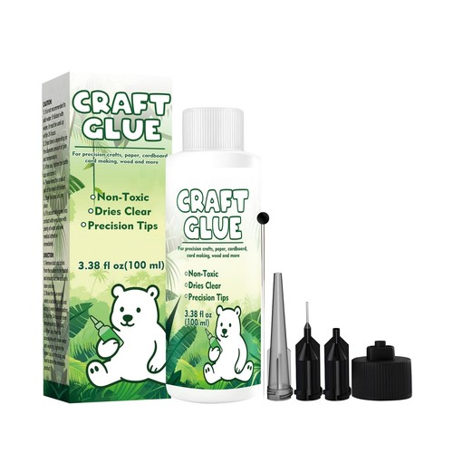 Craft glue bottle - bottle, fine