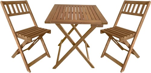 Piece acacia wood folding - 3-piece,