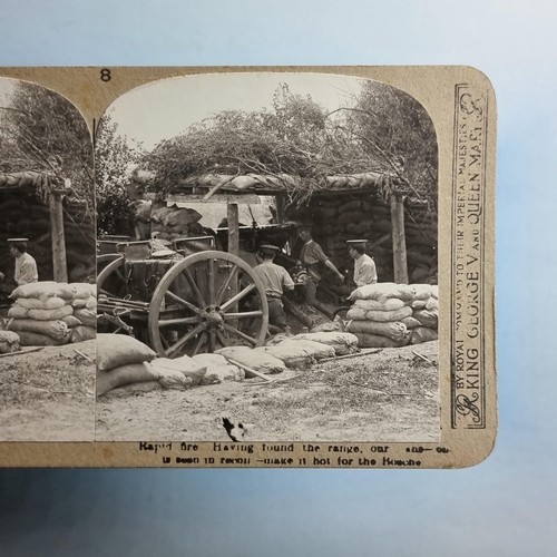 Ww1 military stereoview c1916 - ww1,