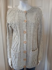 Ladies Handknitted Aran Style