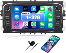 7″ Car Stereo for Ford Focus Kuga Mondeo S-MAX C-MAX Galaxy II Sat Nav Mirror Li
