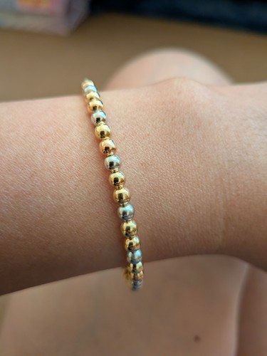Solid genuine 18ct tri - solid,
