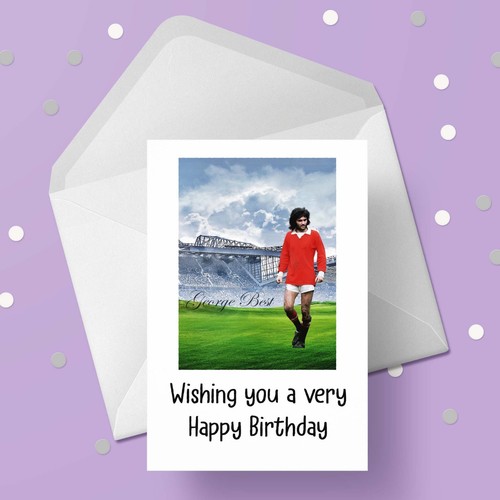 George best birthday card - card,