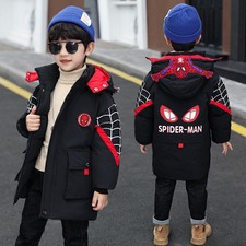 Kids Boys Spiderman Hooded