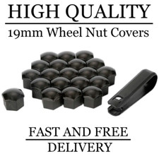 19mm Black Wheel Nut Bolt