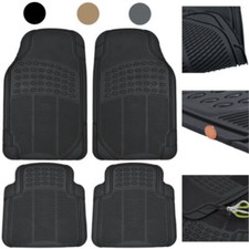 Rubber Car Floor Mats 6 Pack