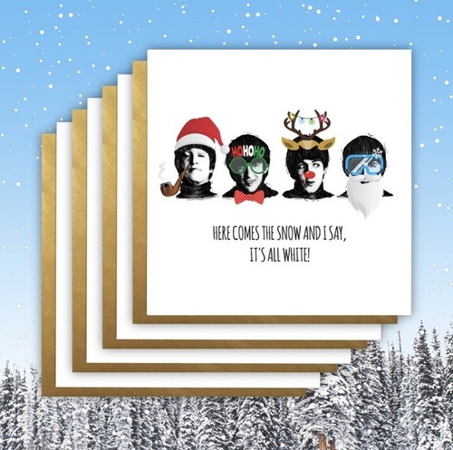 Beatles christmas card pack - beatles,