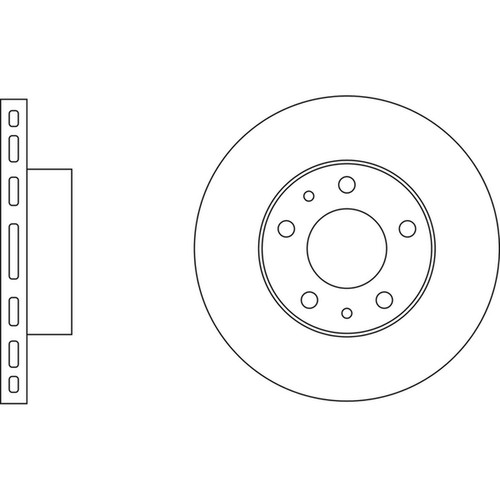 Brake discs vented for - 2x, fiat