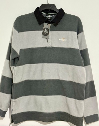 Guinness fleece rugby shirt - guinness,