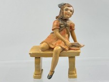 Wade Margaret Duchess of York Lodge 1935–1936 Antique Girl on Bench Figurine