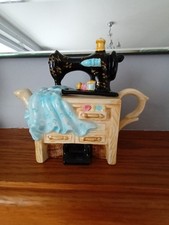 Vintage novelty teapot - teapot, sewing