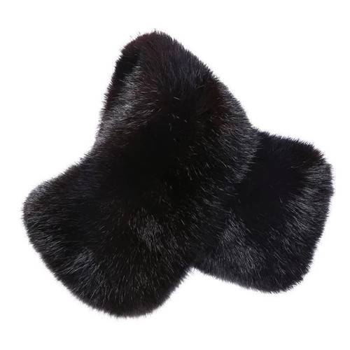 Faux rabbit fur collar - fur,
