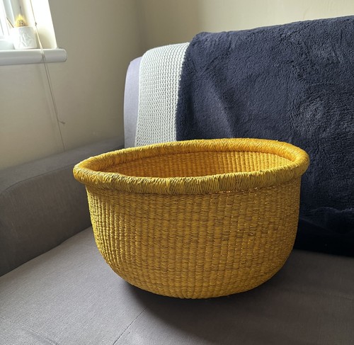 Handwoven mustard yellow ghana - handwoven,