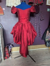 Vintage Cherry Red Hollywood Dress Size 6
