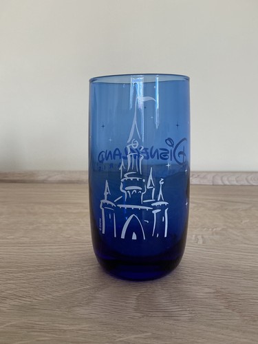 Disneyland paris blue glass - disneyland,