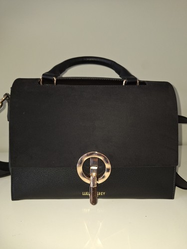 Luella grey black handbag with - grey,