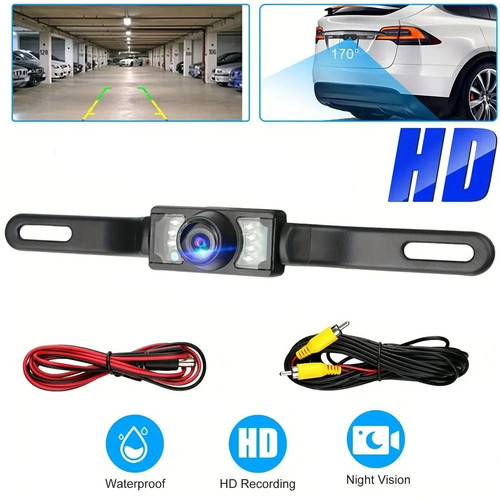 Rear view camera long license - rear,