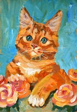 Ginger Tabby Cat Original