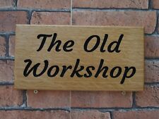 Personalised Wooden House Name Plaque/Signs-Solid wood Oak, Porch, Conservatory