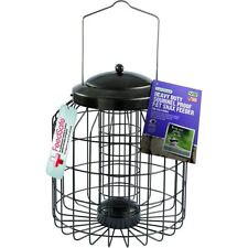 Squirrel Proof Fat Ball Feeder Heavy Duty Garden Wild Birds 31cm Holds 4 Balls