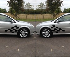 Large Racing Chequered Stickers Rally Car Racing Chequered decals graphics van