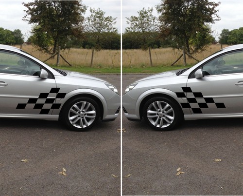 Large racing chequered - large,