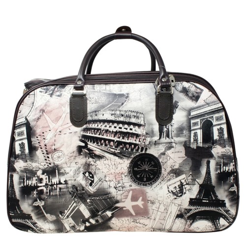 Unisex printed wheeled trolley - unisex,