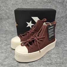 Womens Converse Chuck Taylor All Star Lift Hi Platform Dark Red Suede Burgundy