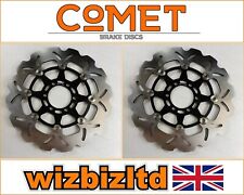 Yamaha FZR 250 R All Years [Pair of Comet Front Brake Discs] [Black WF-Series]