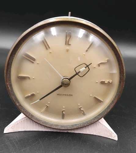 Vintage westclox pink alarm - pink,
