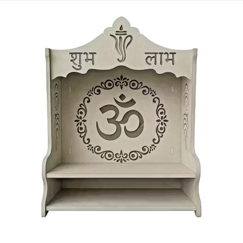 Wall mounted wooden temple - mounted,