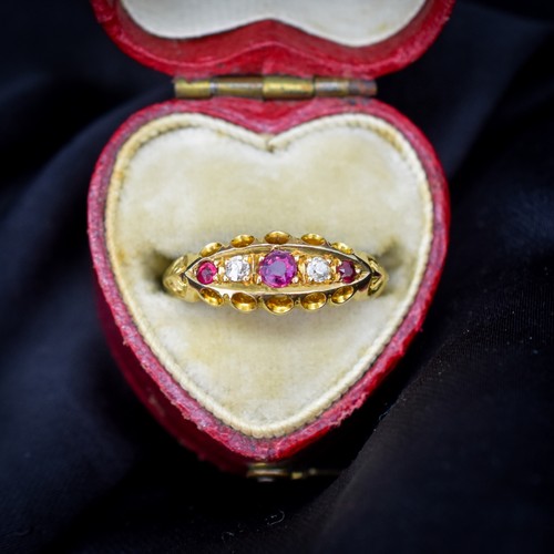 Antique edwardian ruby and - antique,