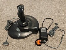 Microsoft Sidewinder Force Feedback Joystick for retro gaming with PSU. Working