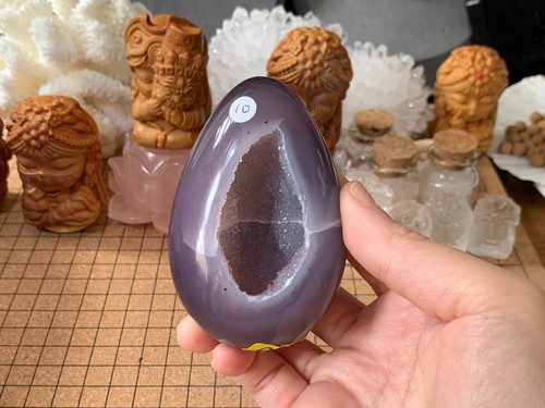 Carved natural agate - natural, with
