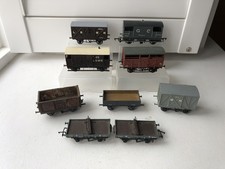 9 Kit Built Wagons Model Railway OO Gauge
