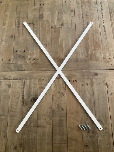 Pairs white ladderax cross - of,