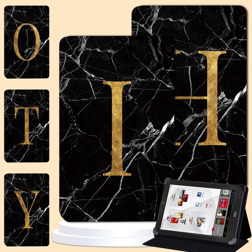 Initials leather stand cover - initials,