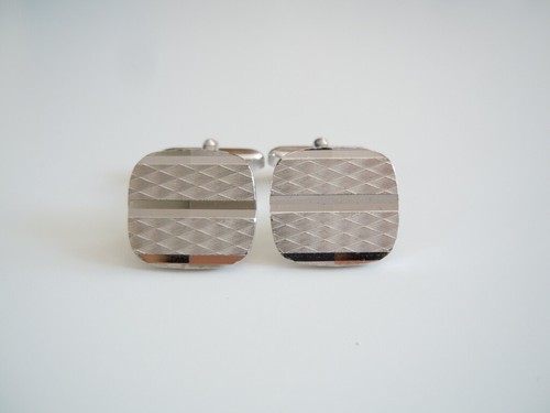 Vintage silver tone - silver, cufflinks