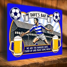 Personalised Queens Park Football Bar Sign Custom Stadium Home Pub Metal Plaque